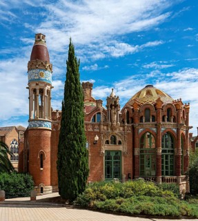Historic hospital complex of the Hospital de la Santa Creu i Sant Pau, Barcelona, Catalonia, Spain,