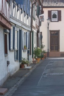 Half-timbered houses in Römergasse, Seligenstadt, Main, Hesse, Germany, Europe