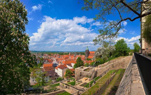Pirna View of the old town from the Sonnenstein