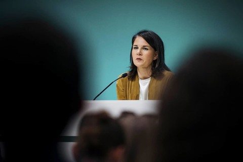 Annalena Baerbock (Buendnis 90 Die Gruenen), Bundesaussenministerin, aufgenommen im Rahmen einer