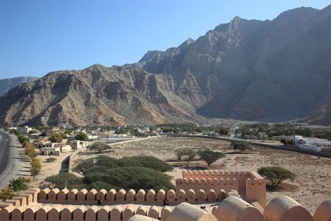 Bukha Fort, Bukha, Bucha, in the Omani enclave of Musandam, Oman, Asia