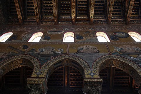 City of Monreale, in the Cathedral of Santa Maria Nuova, Unesco World Heritage Site, Sicily, Italy,