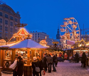The Striezelmarkt, which has been held since 1434, is the oldest Christmas market in Germany and