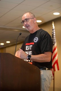 Chicago, Illinois USA, 4 November 2023, Days after securing record labor contracts for his members,