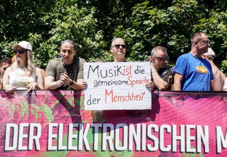 Techno fans celebrate Rave the Planet in Berlin, Berlin, 08.07.2023
