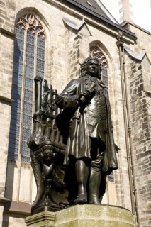 Leipzig The New Bach Monument in Leipzig is located in St Thomas' Churchyard to the south of St