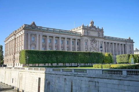 Parliament Riksdagshuset, Old Town Gamla stan, Stockholm, Sweden, Europe
