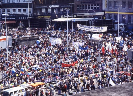 DEU, Germany: The historical slides from the times 80-90s events and persons from politics,