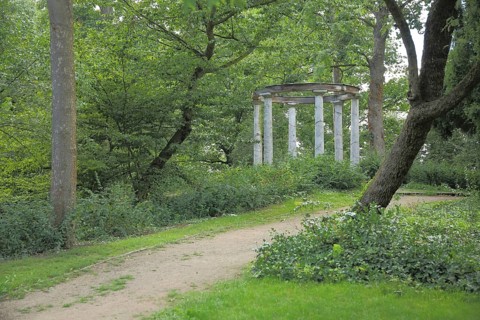 Monopteros in Verna Park City Park, Rüsselsheim, Hesse, Germany, Europe