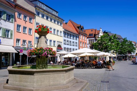 Marienplatz, Ravensburg, Upper Swabia, Baden-Württemberg, Germany, Europe