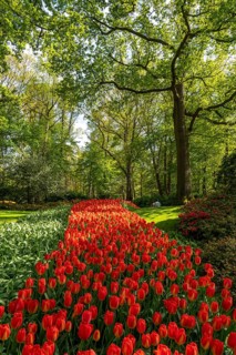 The Keukenhof, gardens, amusement park, spring park, spring flower show, near Lisse, South Holland,