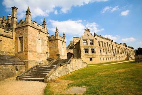 Bolsover Castle, Derbyshire, England founded in the 12th century by the Peverel family now an