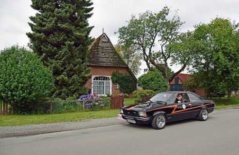 Europe, Germany, Lower Saxony, Lower Elbe Classics, classic car tour, Opel Commodore B GS Coupe,
