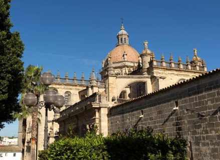 Cathedral church dome in Jerez de la Frontera, Cadiz province, Spain, Europe