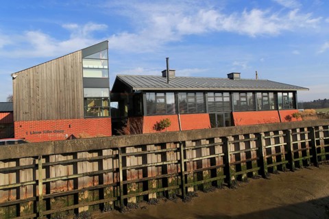 Modern home architecture Lime Kiln Quay, Woodbridge, Suffolk, England, UK