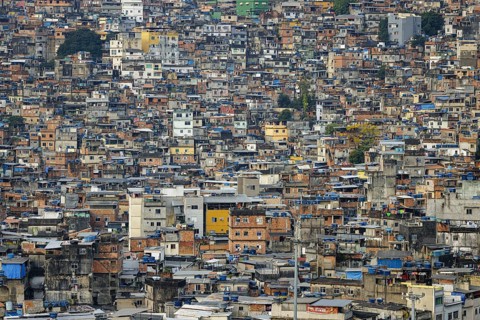 View of the Rocinha favela. Rio de Janeiro, 13.02.2013. Photographed on behalf of the Federal