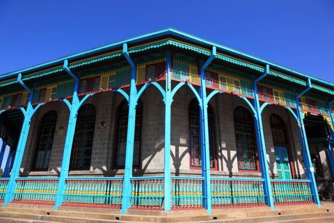 St Mary's Church on Mount Entoto near Addis Ababa, Ethiopia, Africa