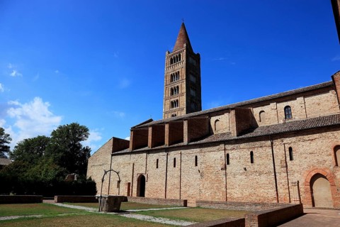 Pomposa, Abbatia Sanctae Mariae Pomposae, former abbey of the Benedictine order at the mouth of the