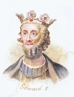 Edward II of Caernarfon 1284 -1327 King of England 1307-1327 from the book Crabbs Historical