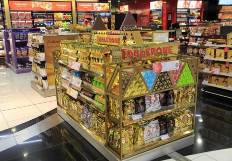 Duty Free shopping at Adolfo Suárez Madrid–Barajas airport, Madrid, Spain, Europe