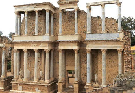 Teatro Romano, Roman Amphitheatre, Merida, Extremadura, Spain, Europe