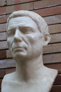 Bust of man, Museo Nacional de Arte Romano, national museum of Roman art, Merida, Extremadura,