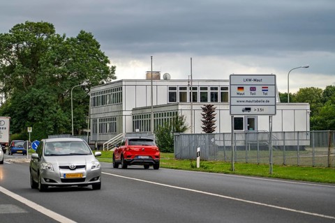 Green border, border crossing Wyler, without controls, former customs building, near Kranenburg,
