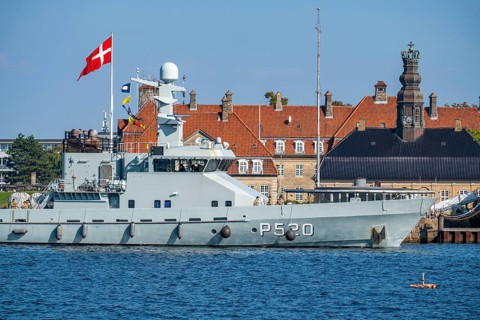 Patrol boats P520, Diana, at Holmen Naval Base, Copenhagen, Denmark, Europe