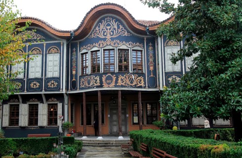 Ethnographic Museum in historic old town area of Plovdiv, Bulgaria occupies the 1847 house merchant