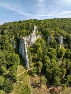 UNESCO World Heritage Caves and Ice Age Art of the Swabian Alb. Ice Age cave Geißenklösterle in the