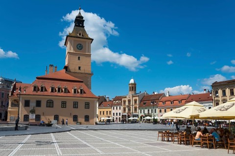 Old Town Hall, Church of the Assumption of the Virgin Mary and town houses on the market square