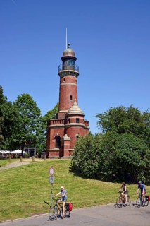 Europe, Germany, Schleswig Holstein, Kiel, Kiel Fjord, Baltic Sea, Holtenau lighthouse, Kiel Canal