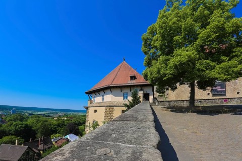 Hohentübingen Palace, wall, view of Tübingen, Museum of the University of Tübingen MUT, higher