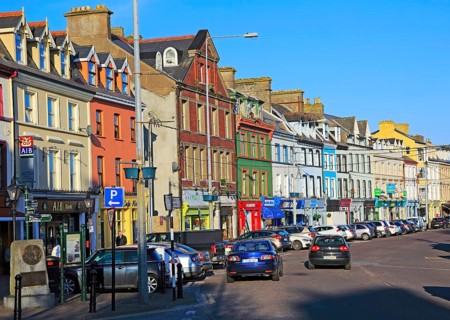 Colourful buildings and shops, Cobh, County Cork, Ireland, Irish Republic, Europe