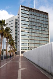 V Centenario building Melilla autonomous city state Spanish territory in north Africa, Spain,