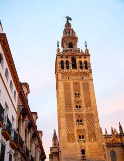 La Giralda tower of the cathedral originally built as a Moorish minaret in the twelfth century,