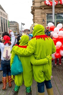 Rose Monday parade in Düsseldorf, street carnival