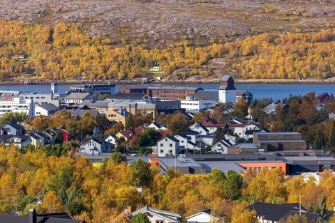 View of Kirkenes, September 2024, Finnmark, Norway, Europe