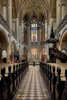 All Saint Church or Castle Church, Central nave, Luther City Wittenberg, Saxony Anhalt, Germany,