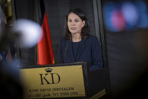 Annalena Bärbock (Alliance 90/The Greens), Federal Foreign Minister, photographed during her visit
