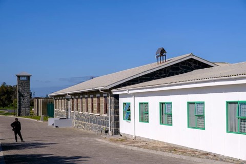 Prison, building, Robben Island, prison island near Cape Town, Cape Town, Western Cape, South