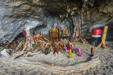 Princess cave at Phra Nang beach near Krabi, fertility, fertility temple, penis, dildo, penis