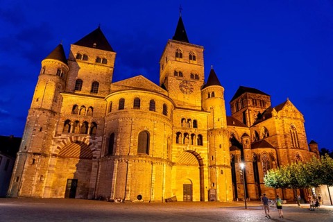 St Peter's Cathedral in Trier, the oldest church in Germany, in Trier, Rhineland-Palatinate,