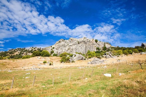 Landscape in Sierra de Grazalema natural park, Cadiz province, Spain, Europe