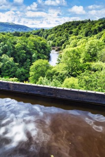 Pontcysyllte Aqueduct, navigable trough bridge, Llangollen Canal, River Dee, Trevor, Llangollen,