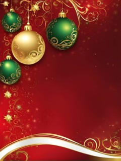 Abstract wallpaper illustration of Christmas symbols for gift cards, swirling shapes and lines, in