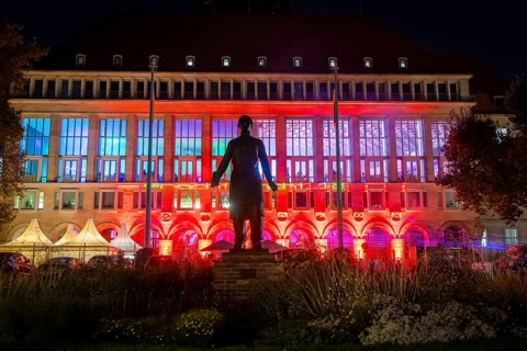 On 18 September 2024, the @Nachtschicht started again at 9 pm in Dresden City Hall. Dresdeners who