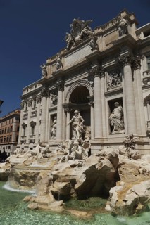 Palazzo Poli, also Palazzo Conti, Trevi Fountain, Fontana di Trevi, Rome, Italy, Europe