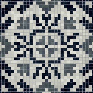 Mosaic tiles background, seamless vector pattern