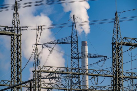 380 kV system, switchgear, from transmission system operator Amprion, in the Emscherbruch in
